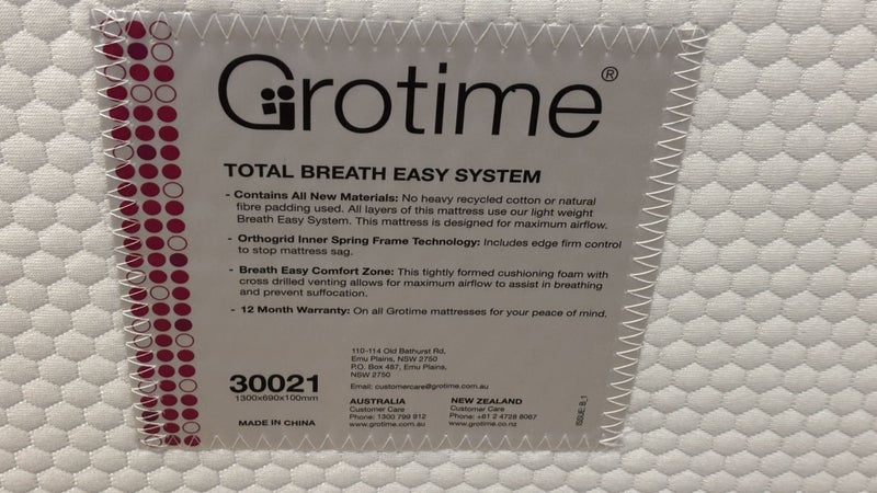 Grotime Cot Mattress - Like New Carousel 2