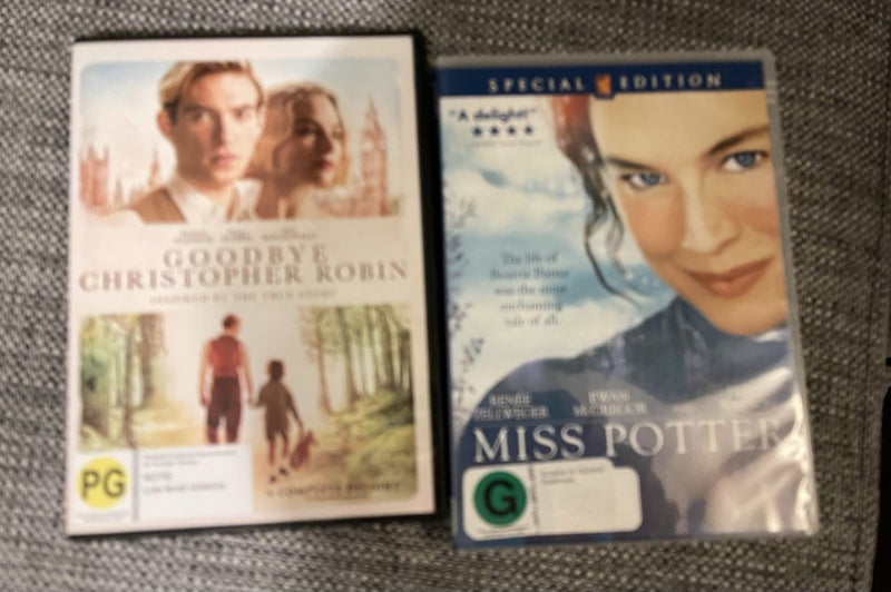 dvds miss potter and goodbye christopher robin Carousel 1