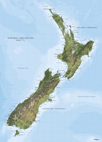 New Zealand Map Geographx Carousel 1