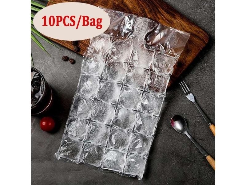 10pcs Ice Mould Disposable Portable Ice Cube Bags Transparent Faster Freezing Carousel 1