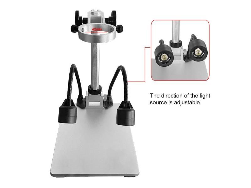 Al-alloy Stent USB Digital Microscope Stand For Pcb Motherboard Repair Carousel 1