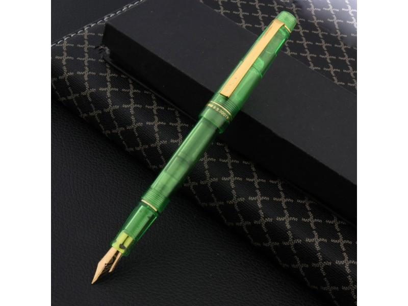 Yong Sheng Golden EF Nib Fountain Pen New Transparent Plastic Fashion Carousel 1
