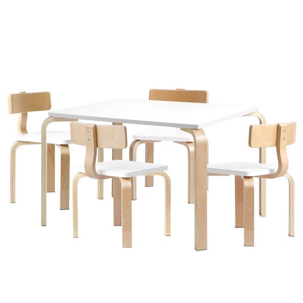 Keezi 5PCS Kids Table and Chairs Set Activity Toy Play Desk Carousel 1