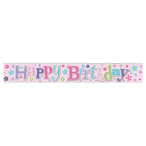 Simon Elvin Happy Birthday Foil Banner Carousel 1