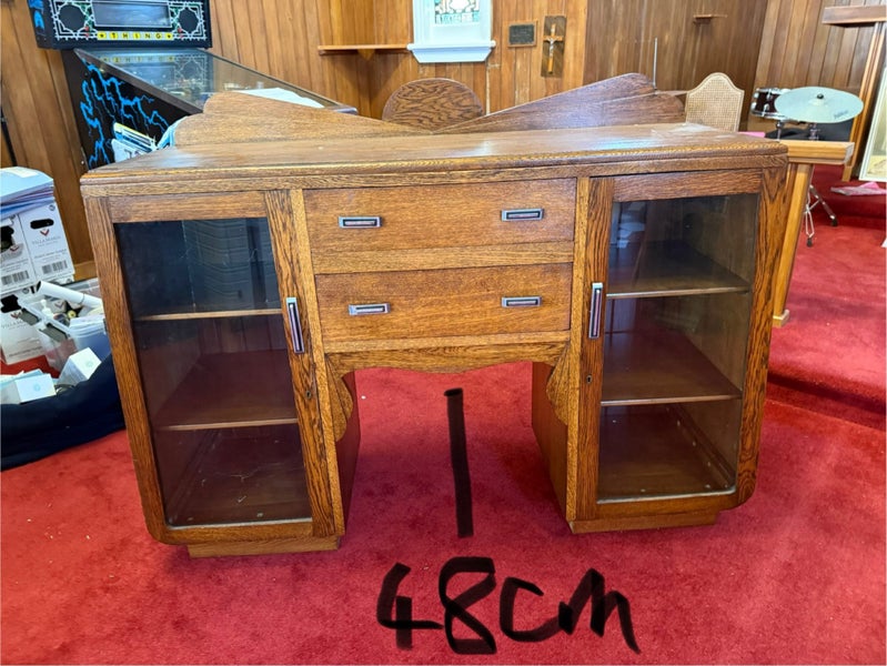 Art Deco Side Table Cabinet Carousel 6