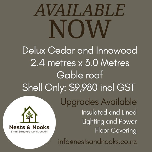 Delux Cedar Sudio 2.4m x 3.0m Carousel 2