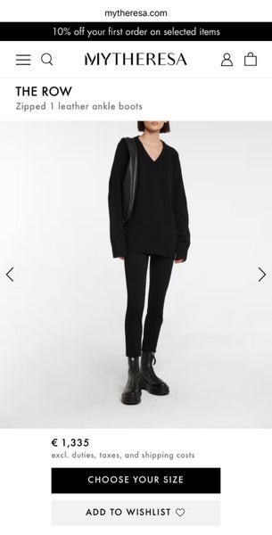 Like The Row - zip front ankle boots64026762449281113