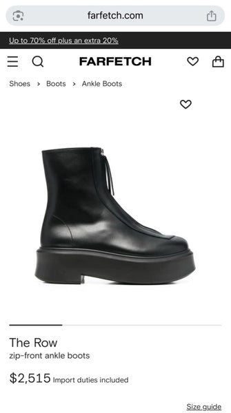 Like The Row - zip front ankle boots64026762449281112