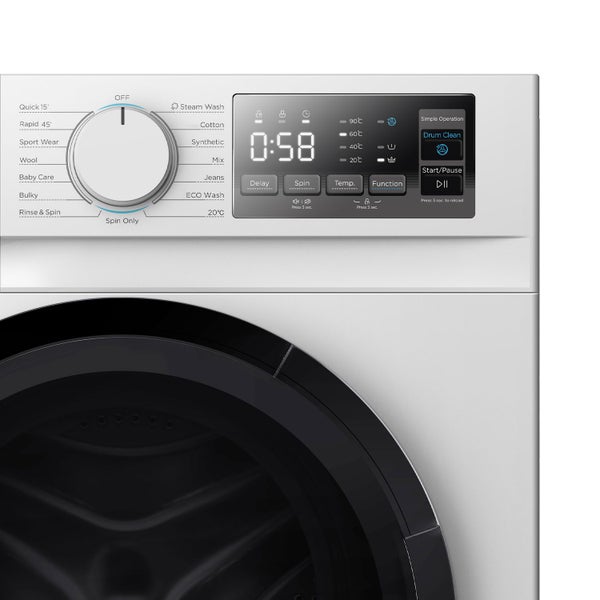 Nebula Steam Washing Machine Front Load - 8kg Carousel 2