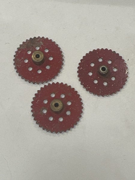 Meccano 2” Sprockets x 3 - Red Carousel 1