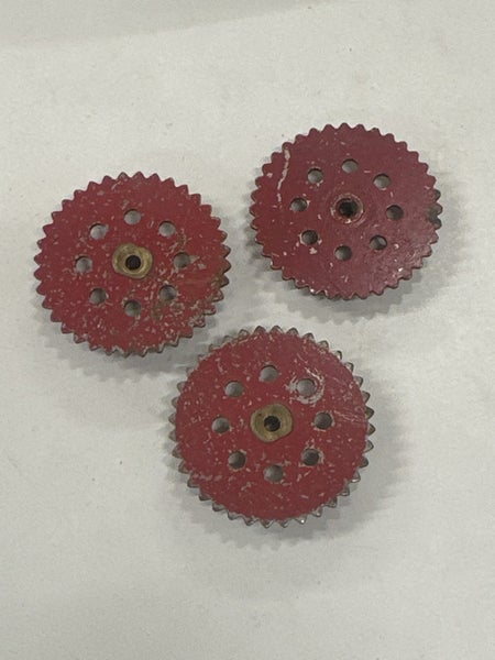 Meccano 2” Sprockets x 3 - Red Carousel 2