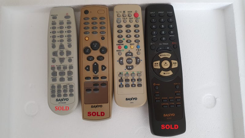 Tidy Bulk ** Sanyo ** Remote Control @ Each $15 Carousel 1