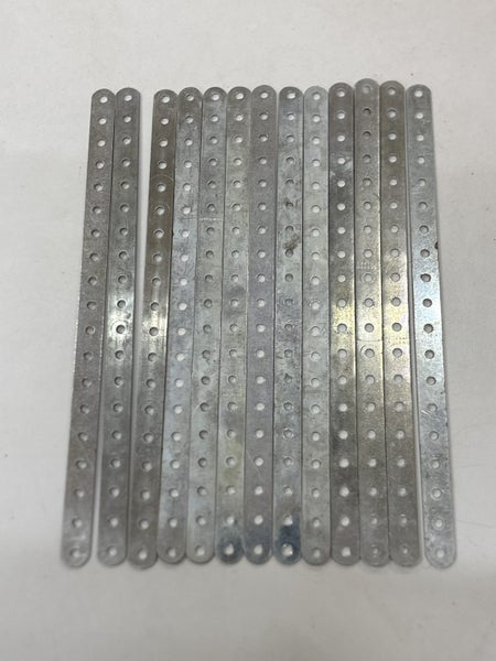 Meccano PN 1a 9.5” Perforated Strips x 13 Carousel 1