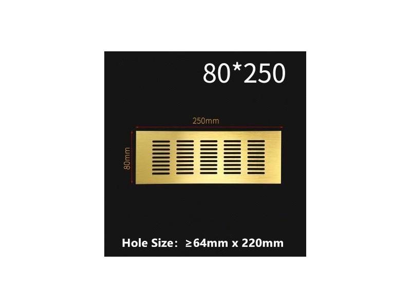 Aluminum Alloy Rectangular Air Vent Grille Ventilation Cover Closet Shoe Carousel 1
