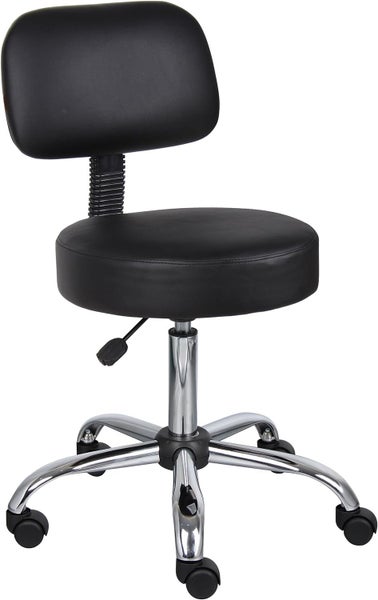 STOOL LAB SALON TATTOO OFFICE ROLLING CHAIR WITH BACKREST Carousel 1