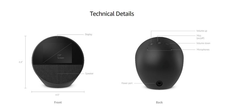All-new Amazon Echo Spot Alexa Smart Hub - Black Carousel 7