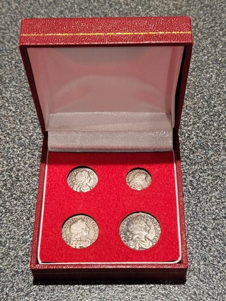 Antique Charles II 1683 Maundy Money set Carousel 1