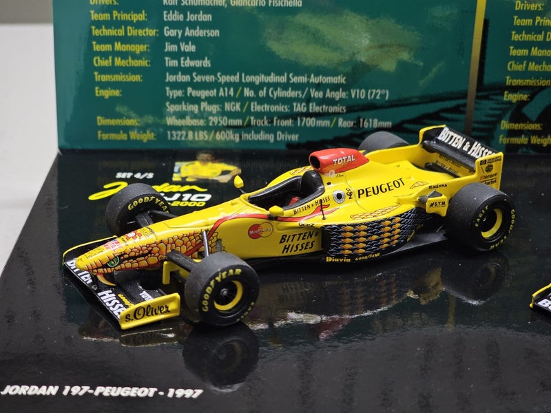 1/43 Jordan 197 Peugeot & Jordan 198 Mugen Honda - Formula 1 Anniversary Set Carousel 2