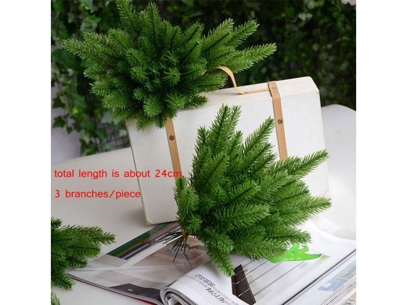 5 Pcs Artificial Plants Pine Branches Christmas Tree Accessories DIY New Year Carousel 1