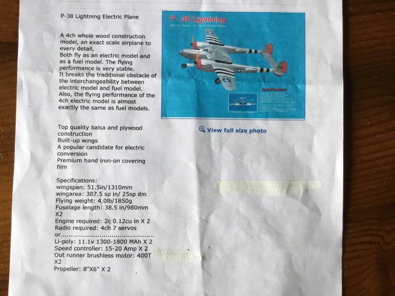 P38 Lockeed Lightning Carousel 4