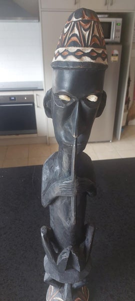 Antique Papua New Guinea Male Figurine Carousel 2