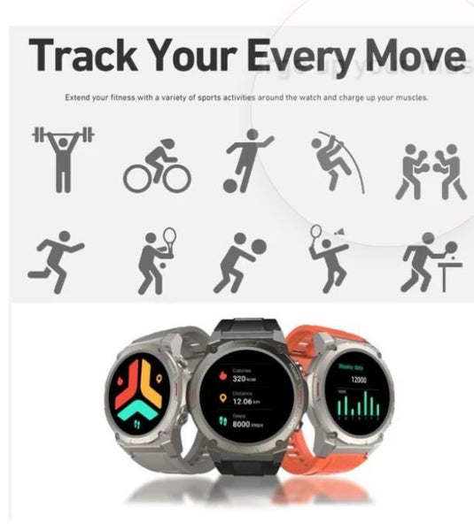 Smart Watch Furture Go Mix2 Bluetooth 1.43" Amoled Display Wireless Calling63617782183682113