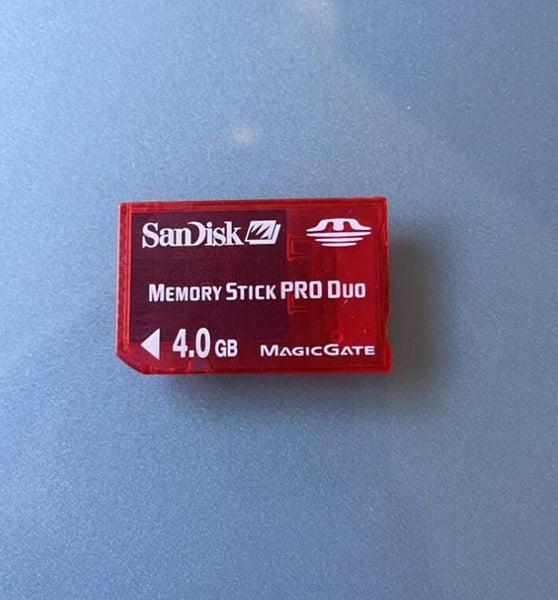 Super Rare! 4G Sandisk Memory Stick Pro Duo Trans Red Magic Gate Support Carousel 2