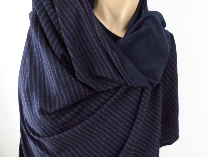 1m Navy Pink Stripe Star Eyelet 98.7% Merino 1.3% nylon- lightweight for summer Carousel 11