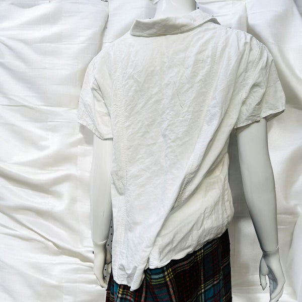 100% linen / shortsleeved white shirt / s Carousel 2