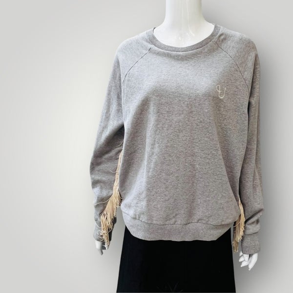 UNDERPROTECTION / fringed sweatshirt / m Carousel 1