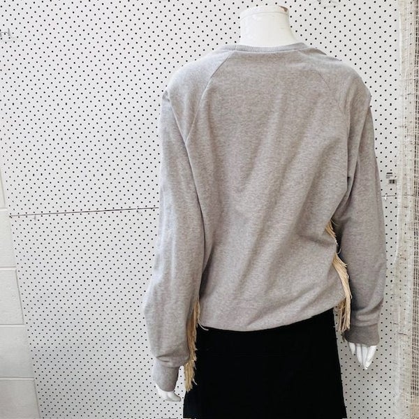 UNDERPROTECTION / fringed sweatshirt / m Carousel 9