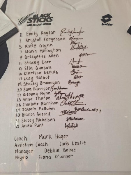 Signed NZ Blacksticks Shirt 201263614611111683111