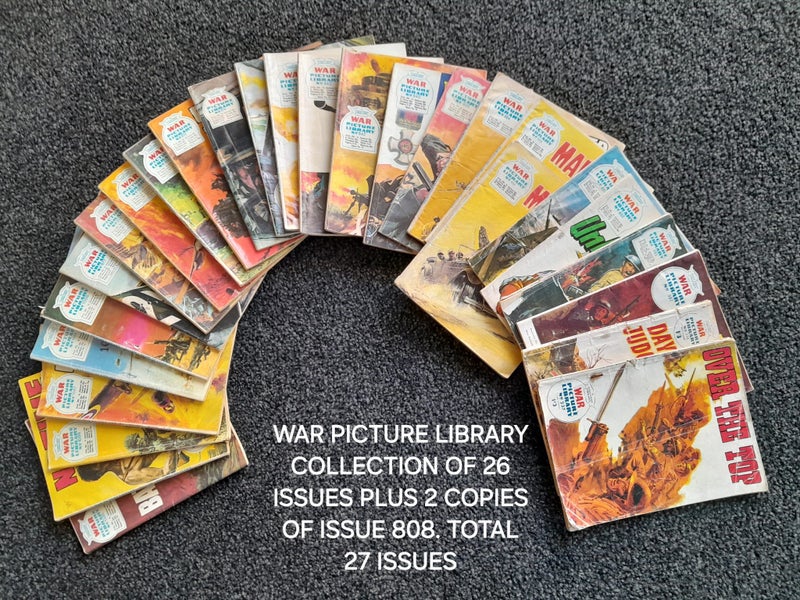 27 RARE VINTAGE WAR PICTURE LIBRARY COMICS - RANDOM ISSUES Carousel 1