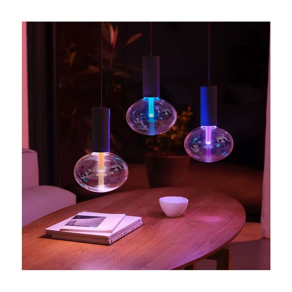 Philips Hue Black Pendant Light Cord Lightguide Carousel 6