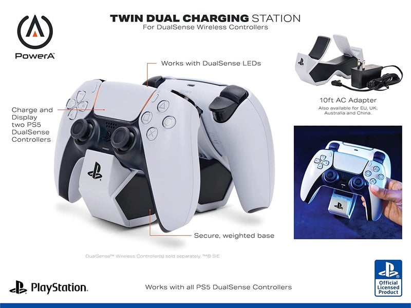 Playstation PS5 PowerA Dual Charges 2 Dualsense Playstation Controllers63617154013058111