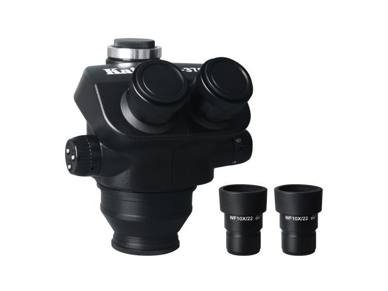 7X-50X Simul-Focal Trinocular Microscope Head 0.5x 2.0x Auxiliary Lens For PCB Carousel 1