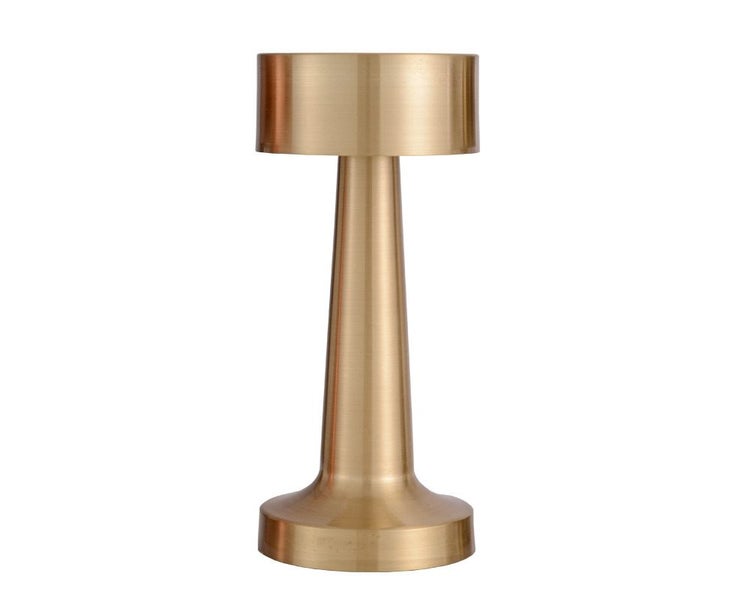 Desk Lamp LED Rechargeable Cordless Touch USB Dimming Table Light-Gold Carousel 1