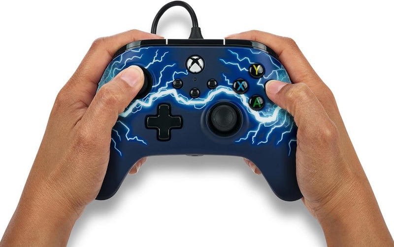 Controller XBOX Wired PowerA Advantage Arc Lightning 3 Way Trigger Locks63617306291715112