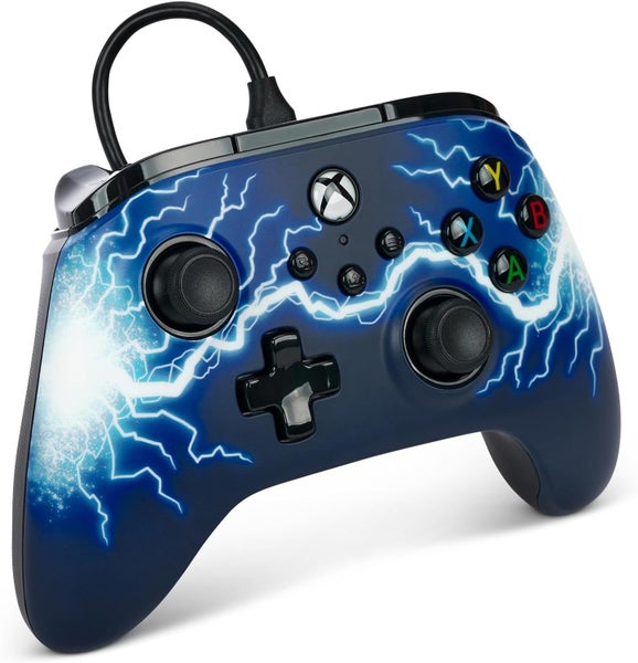 Controller XBOX Wired PowerA Advantage Arc Lightning 3 Way Trigger Locks63617306291715113
