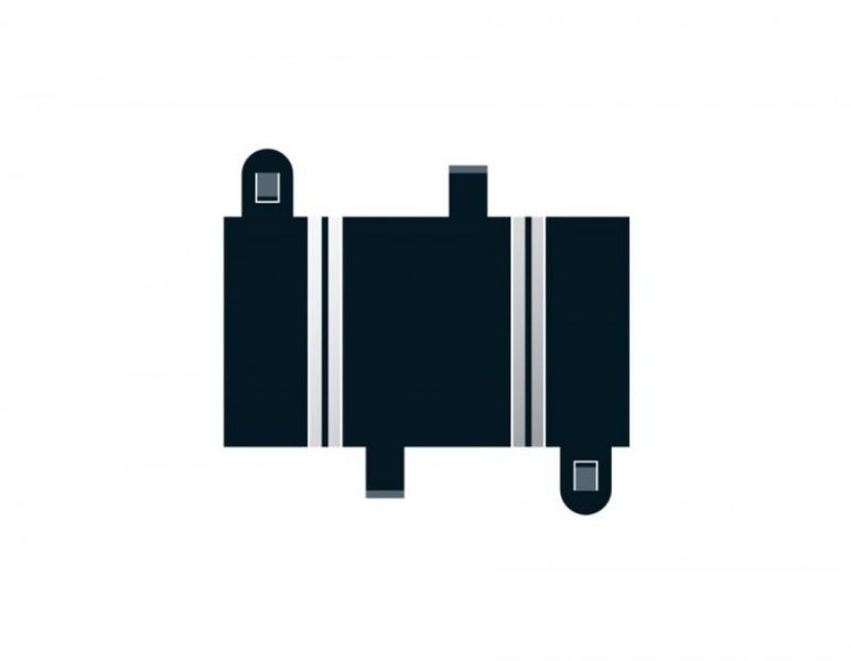 Slot Car Accessories - 1/4 Straight 87mm 2 Carousel 1