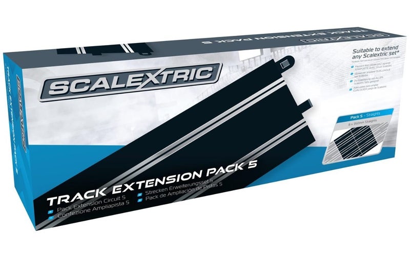 Slot Car Accessory - Track Ext Pack 5 Straights x8 Carousel 1