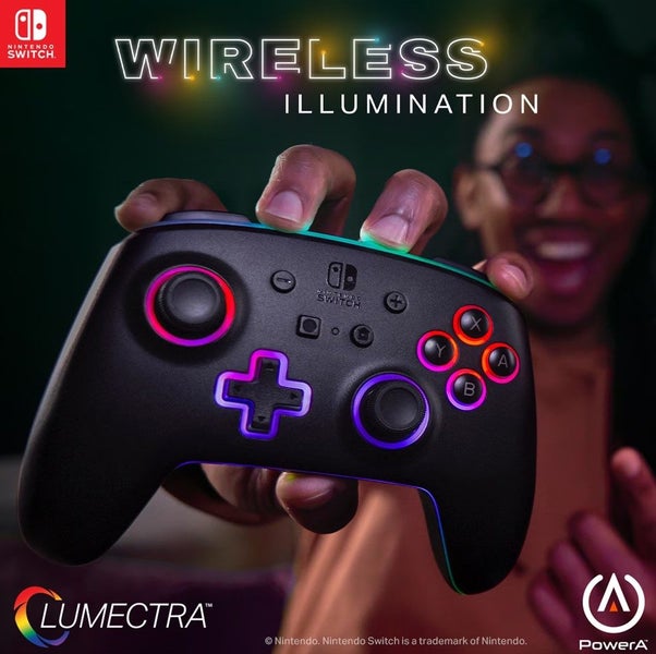 Controller PowerA Nintendo Switch Enhanced Wireless With Lumectra LED Lighting63615437362305114