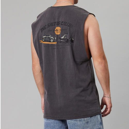 JUST ANOTHER FISHERMAN SALT IS CALLING TANK AGED BLACK Carousel 2