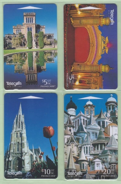 NZ - 1997 Turrets & Towers Set (4) - VFU Carousel 1