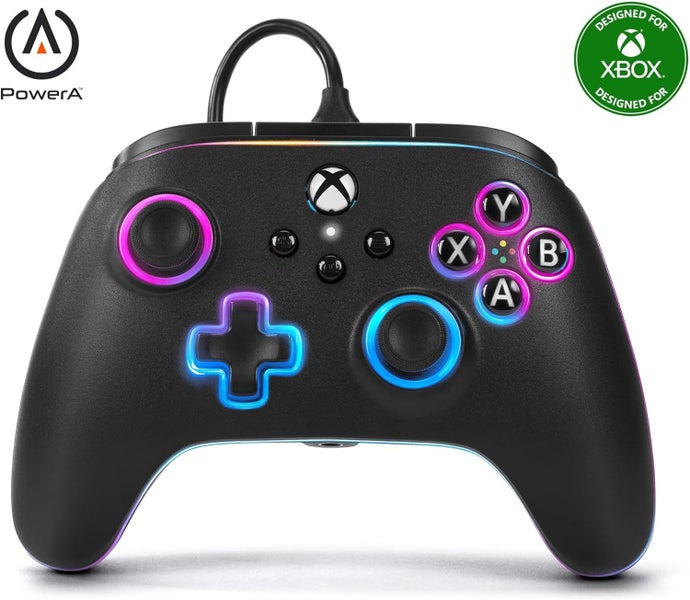 XBOX Controller PowerA Lumectra Advantage Wired Multi Zone RGB Lighting63617149404931111