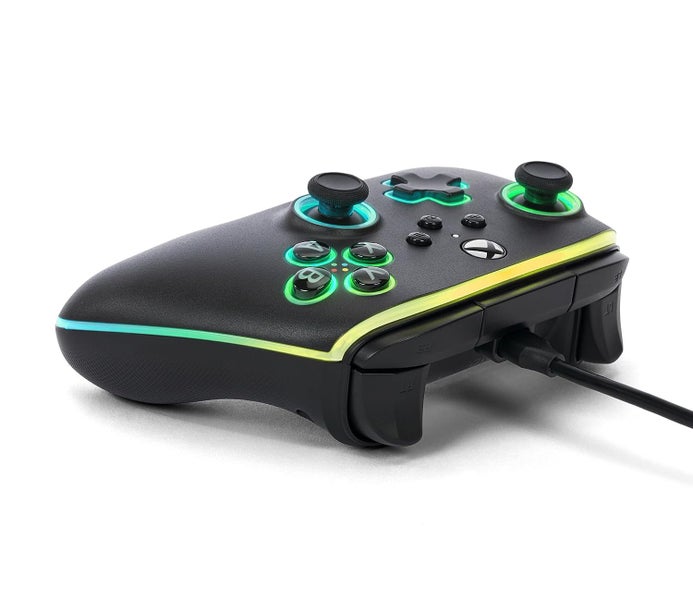 XBOX Controller PowerA Lumectra Advantage Wired RGB Lighting Dual Rumble Motors63619486856705113