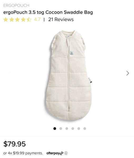 ergoPouch 3.5 tog Cocoon Swaddle Bag 0-3 months Carousel 1