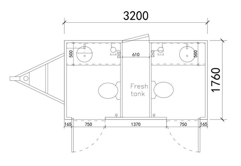 Luxury Twin Toilet Trailer Carousel 7