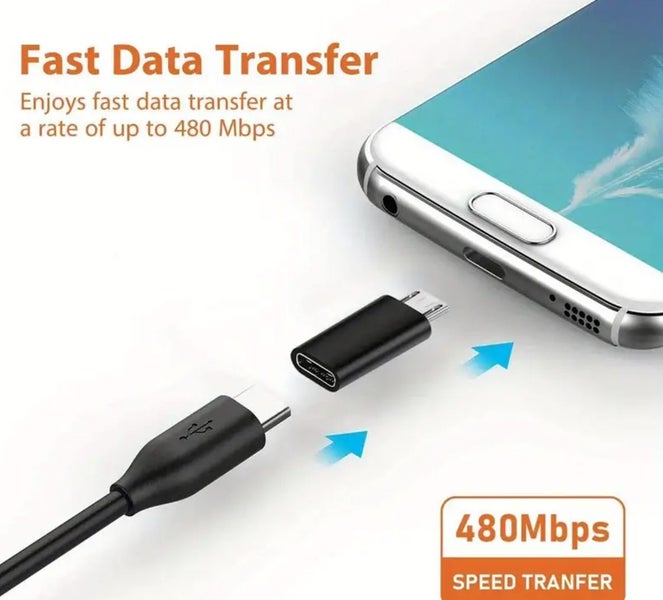 Type-C Female To Micro USB Male Converters Type C to Micro USB Adapter Carousel 5
