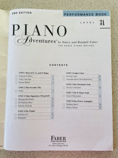 Piano Adventures Level 3A Performance Book, Paperback Carousel 2